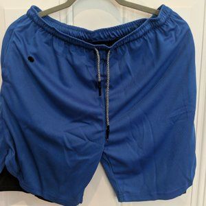 Men's Athletic Blue Shorts